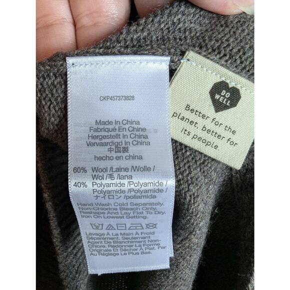 Madewell Wool Blend Hickory Turtleneck Sweater - Picture 7 of 8